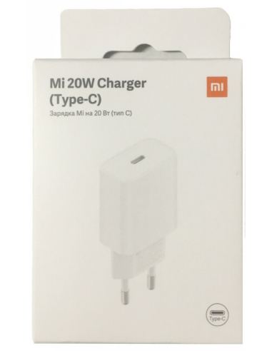 XIAOMI CARGADOR RAPIDO 20W TIPO C BLANCO