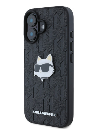 KARL LAGERFELD CARCASA CHOUPETTE HEAD IPHONE 16 NEGRO