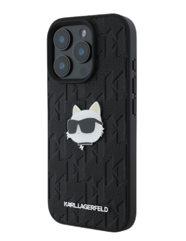 KARL LAGERFELD CARCASA CHOUPETTE HEAD IPHONE 16 PRO NEGRO