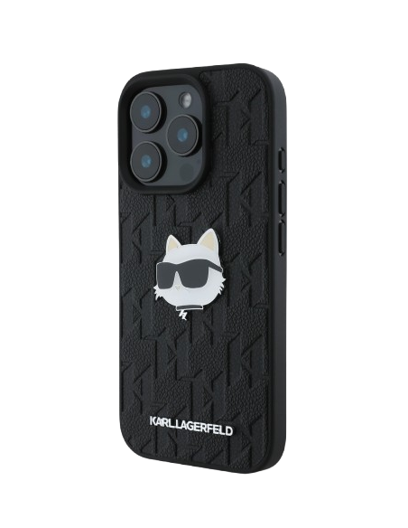 KARL LAGERFELD CARCASA CHOUPETTE HEAD IPHONE 16 PRO NEGRO