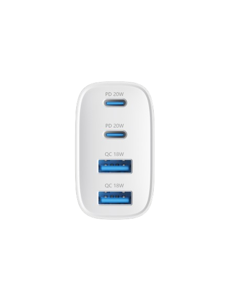 DEVIA CARGADOR PRO1 QC 40W 2 USBa / 2 USBc
