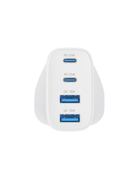 DEVIA CARGADOR PRO1 QC 40W 2 USBa / 2 USBc (UK)