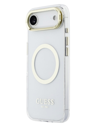 GUESS CARCASA MAGSAFE SOPORTE CAMARA IPHONE AIR DORADO