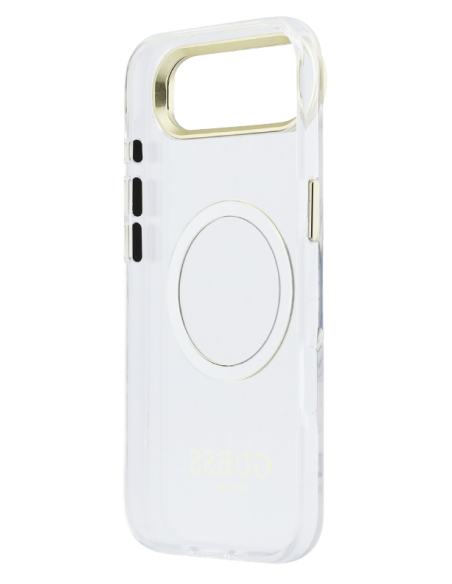 GUESS CARCASA MAGSAFE SOPORTE CAMARA IPHONE AIR DORADO