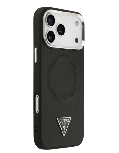 GUESS CARCASA MAGSAFE TRIANGLE IPHONE 17 PRO MAX NEGRO