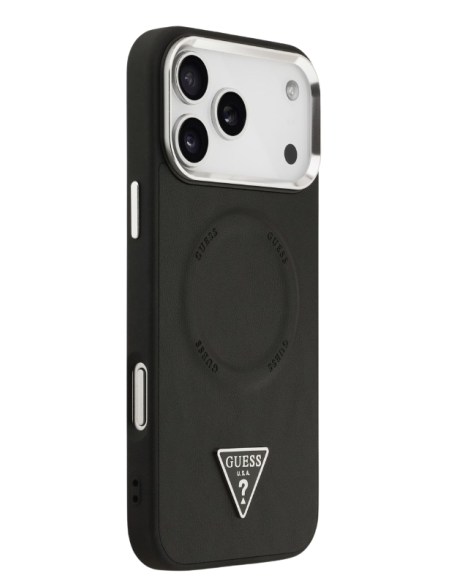 GUESS CARCASA MAGSAFE TRIANGLE IPHONE 17 PRO MAX NEGRO