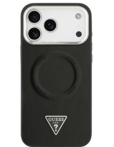 GUESS CARCASA MAGSAFE TRIANGLE IPHONE 17 PRO MAX NEGRO