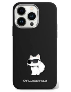 KARL LAGERFELD CARCASA CHOUPETTE PIN IPHONE 15 PLUS NEGRO