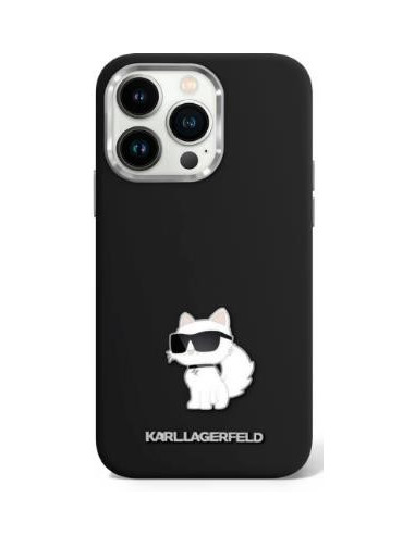 KARL LAGERFELD CARCASA CHOUPETTE PIN IPHONE 15 PLUS NEGRO