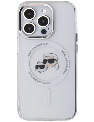 KARL LAGERFELD CARCASA MAGSAFE IML K&C HEADS IPHONE 15 PRO MAX