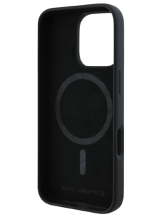 KARL LAGERFELD CARCASA MAGSAFE KARL HEAD IPHONE 16 PRO MAX NEGRO 2