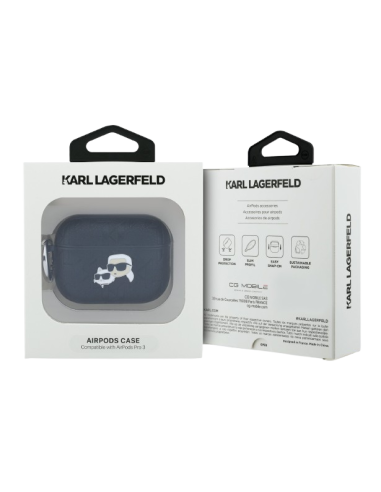 KARL LAGERFELD FUNDA K&C PIN AIRPODS PRO 3 NEGRO