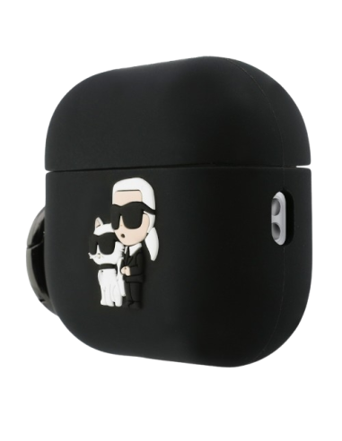 KARL LAGERFELD FUNDA SILICONA K&C NFT 3D AIRPODS PRO 3 NEGRO