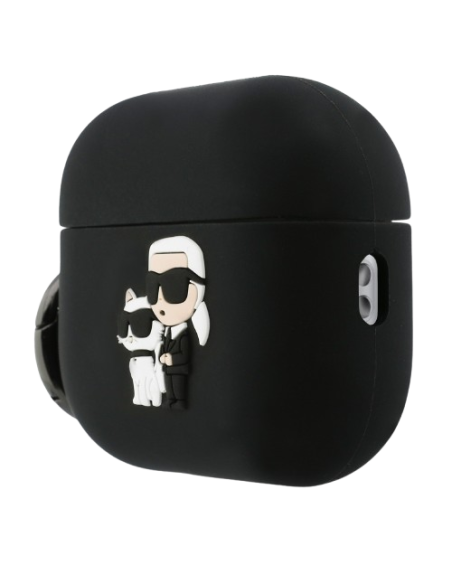 KARL LAGERFELD FUNDA SILICONA K&C NFT 3D AIRPODS PRO 3 NEGRO