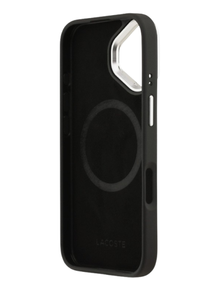 LACOSTE CARCASA MAGSAFE SOPORTE CAMARA IPHONE 17 NEGRO