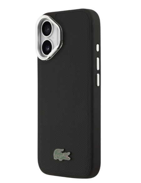 LACOSTE CARCASA MAGSAFE SOPORTE CAMARA IPHONE 17 NEGRO