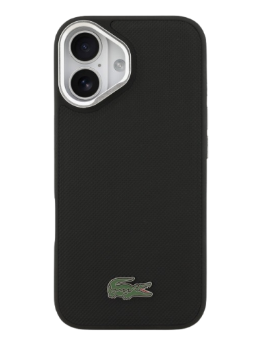 LACOSTE CARCASA MAGSAFE SOPORTE CAMARA IPHONE 17 NEGRO