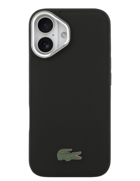 LACOSTE CARCASA MAGSAFE SOPORTE CAMARA IPHONE 17 NEGRO
