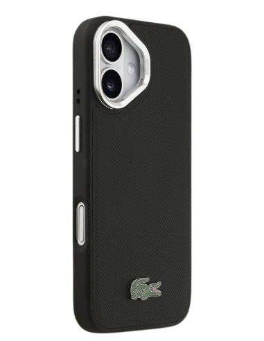 LACOSTE CARCASA MAGSAFE SOPORTE CAMARA IPHONE 17 NEGRO