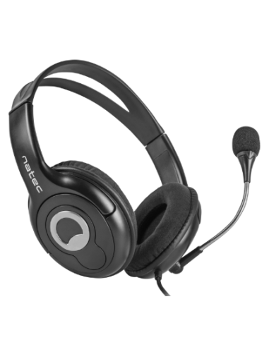 NATEC AURICULAR BEAR CON MICROFONO 3.5mm NEGRO