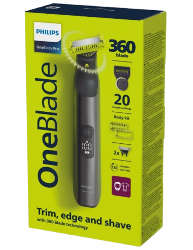 PHILIPS CORTABARBA ONEBLADE PRO 360° QP6552/15