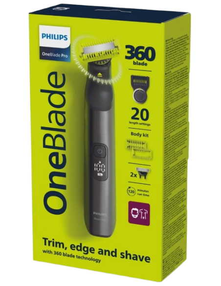 PHILIPS CORTABARBA ONEBLADE PRO 360° QP6552/15
