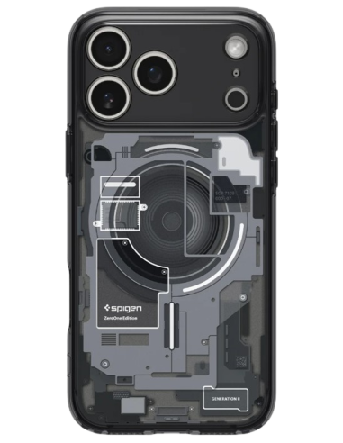 SPIGEN CARCASA ULTRA HYBRID MAGSAFE IPHONE 17 PRO NEGRO