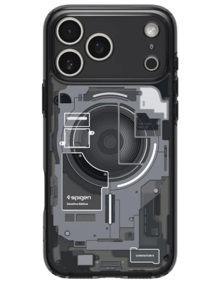 SPIGEN CARCASA ULTRA HYBRID MAGSAFE IPHONE 17 PRO NEGRO