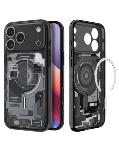 SPIGEN CARCASA ULTRA HYBRID MAGSAFE IPHONE 17 PRO NEGRO