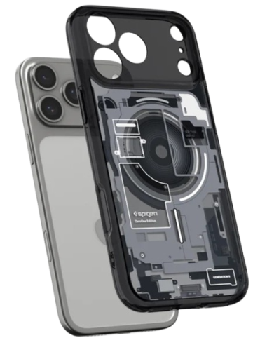 SPIGEN CARCASA ULTRA HYBRID MAGSAFE IPHONE 17 PRO NEGRO