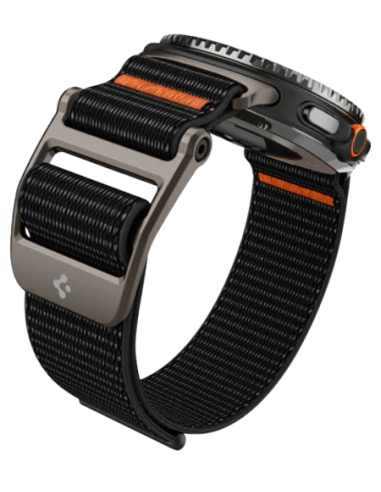 SPIGEN CORREA SAMSUNG GALAXY WATCH 8 DURAPRO FLEX NEGRO / NARANJA