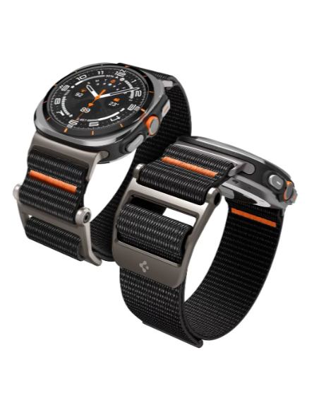 SPIGEN CORREA SAMSUNG GALAXY WATCH ULTRA DURAPRO FLEX NEGRO / NARANJA