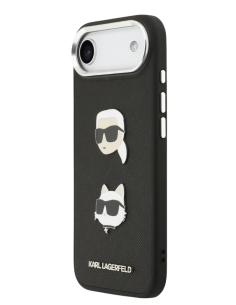 KARL LAGERFELD CARCASA GRAINED K&C HEADS IPHONE AIR NEGRO
