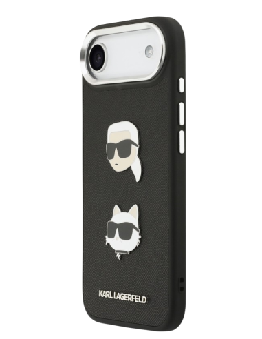 KARL LAGERFELD CARCASA GRAINED K&C HEADS IPHONE AIR NEGRO