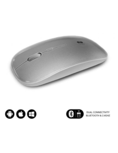 SUBBLIM RATON INALAMBRICO DUAL FLAT 1600DPI RECARGABLE GRIS 2