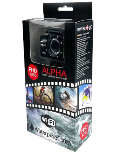 SWISS+GO CAMARA FULL HD 1080/ WiFi + ACCESORIOS