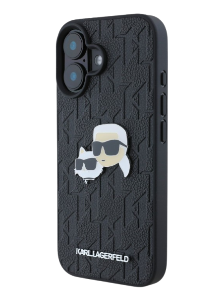 KARL LAGERFELD CARCASA K&C HEADS IPHONE 16 PLUS NEGRO