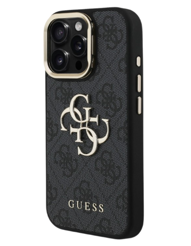 GUESS CARCASA 4G SOPORTE CAMARA IPHONE 15 PRO GRIS