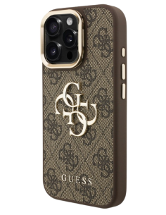 GUESS CARCASA 4G SOPORTE CAMARA IPHONE 15 PRO MAX MARRON 2