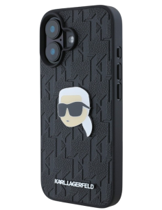 KARL LAGERFELD CARCASA KARL PIN IPHONE 16 PLUS NEGRO