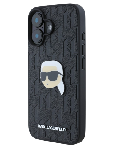 KARL LAGERFELD CARCASA KARL PIN IPHONE 16 PLUS NEGRO