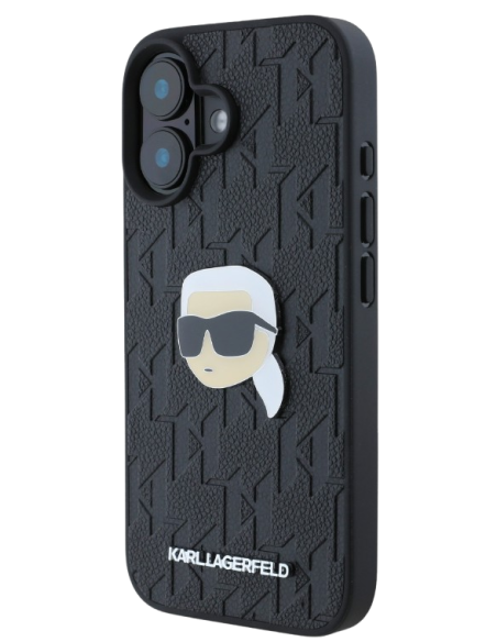 KARL LAGERFELD CARCASA KARL PIN IPHONE 16 PLUS NEGRO