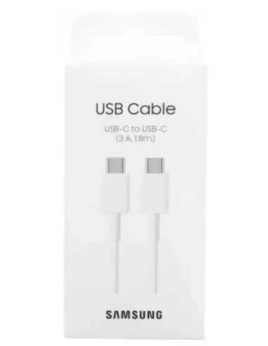 SAMSUNG CABLE TIPO C - TIPO C 1.8m 3A BLANCO