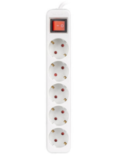 LANBERG REGLETA 5 TOMAS CON INTERRUPTOR 1,5M BLANCO 2
