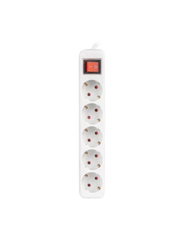 LANBERG REGLETA 5 TOMAS CON INTERRUPTOR 1,5M BLANCO