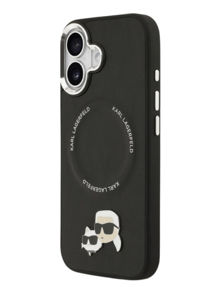 KARL LAGERFELD CARCASA MAGSAFE K&C PINS IPHONE 17 NEGRO