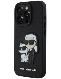 KARL LAGERFELD CARCASA SAFFIANO K&C IPHONE 12/12 PRO NEGRO