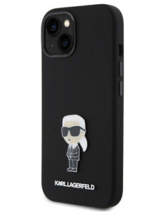 KARL LAGERFELD CARCASA SILICON IKONIK IPHONE 15 PLUS