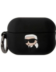 KARL LAGERFELD FUNDA 3D KARL SILICONA AIRPODS PRO2 NEGRO