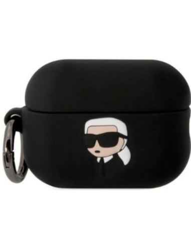 KARL LAGERFELD FUNDA 3D KARL SILICONA AIRPODS PRO2 NEGRO